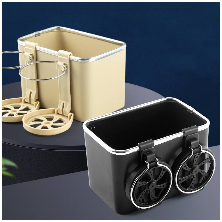 NewHeng Car Armrest Storage Box Water Cup Holder - Multifunctio<i></i>nal Car Organizer